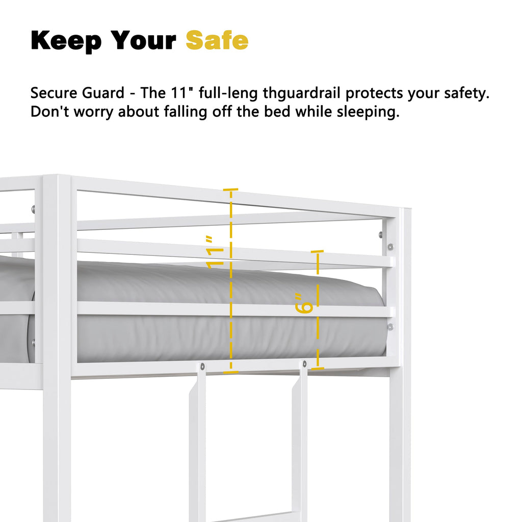 Adam Sturdy Twin Over Full Bunk Bed - Metal