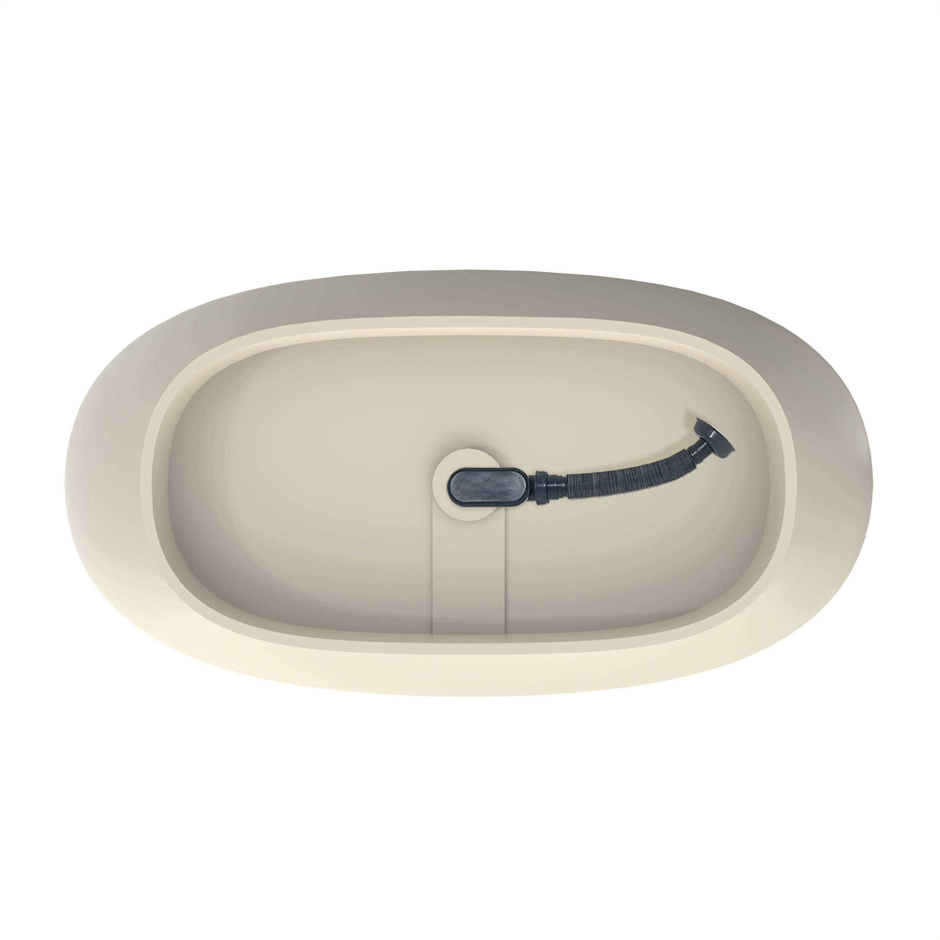 65 Inch Artificial Stone Solid Surface Freestanding Bathroom Bathtub