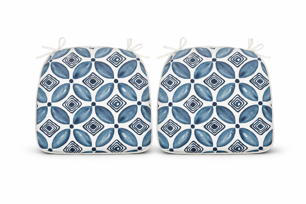 Outdoor Patio Chair Cushions - Water-Repellent U-Shape Thick Foam