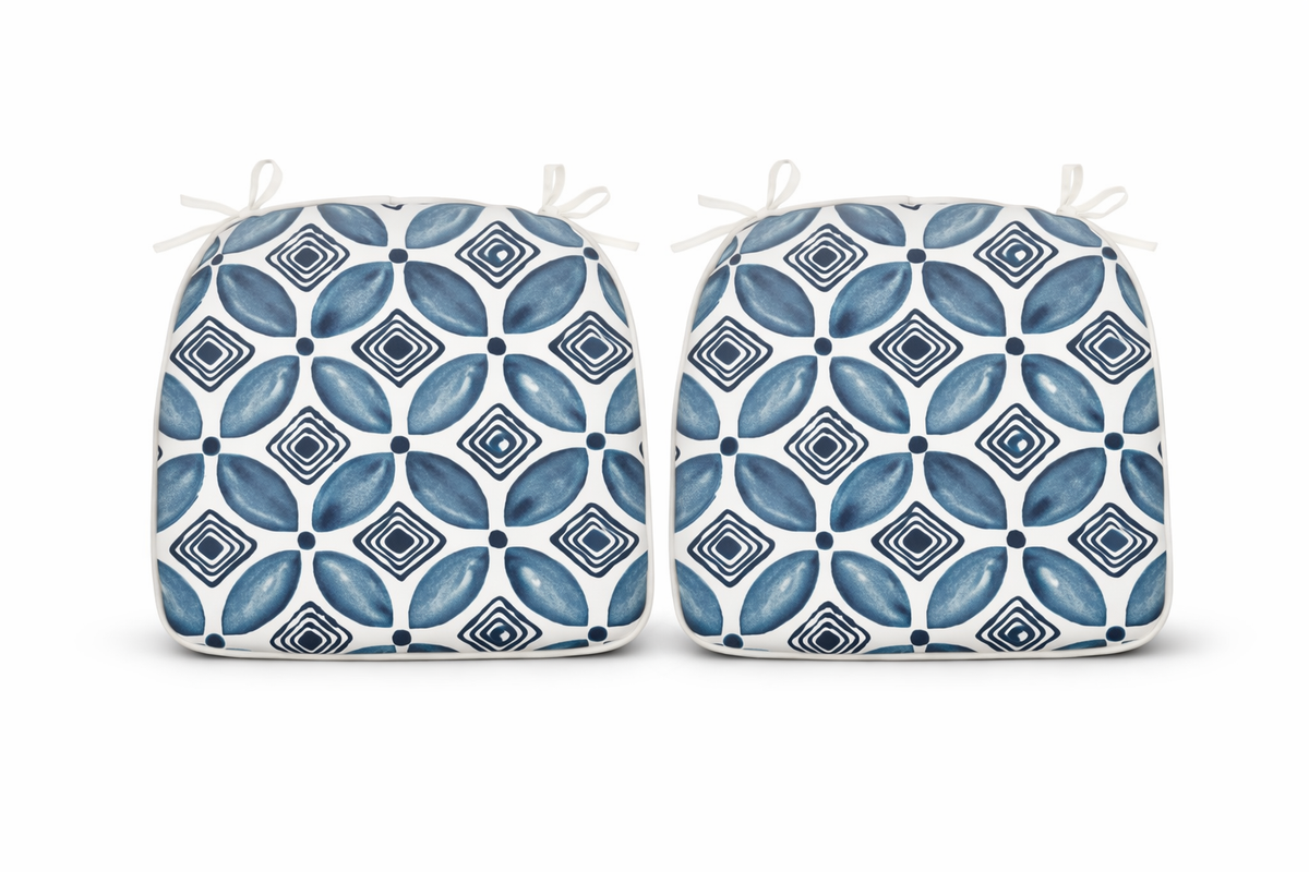 Outdoor Patio Chair Cushions - Water-Repellent U-Shape Thick Foam