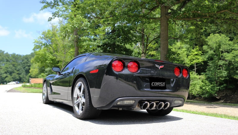 Corsa Performance 09-13 Chevrolet Corvette (C6) 6.2L Polished Sport Axle-Back Exhaust