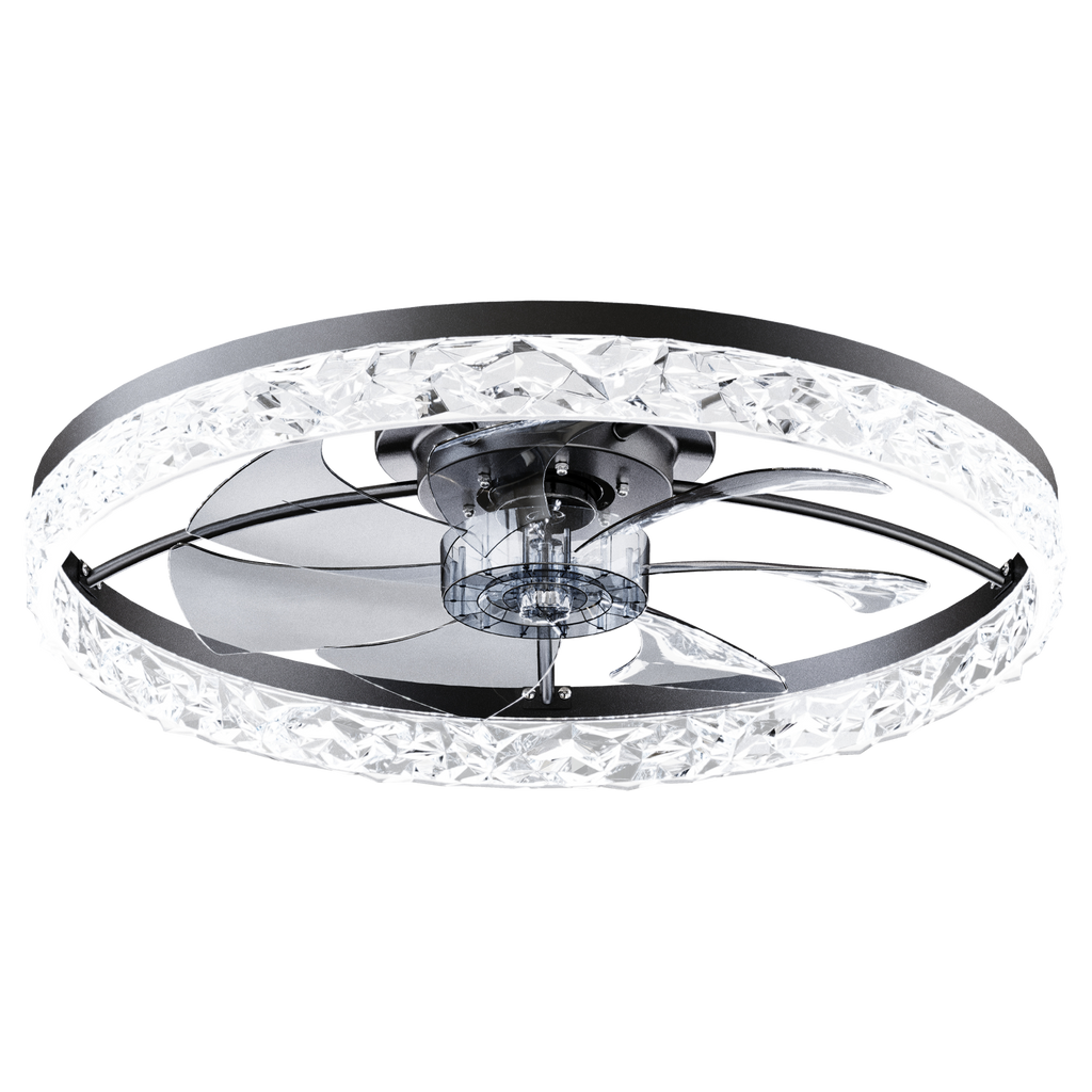 23.6" Ceiling Fans with Lights - Remote & APP Control
