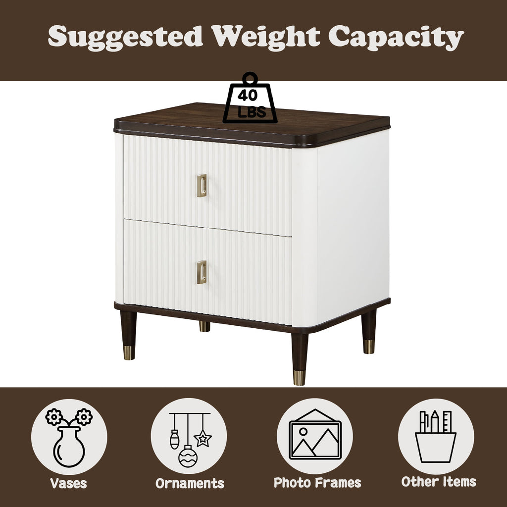 Carena 5-Piece Bedroom Set (E.King, Dresser, Chest, Mirror, Nightstand)