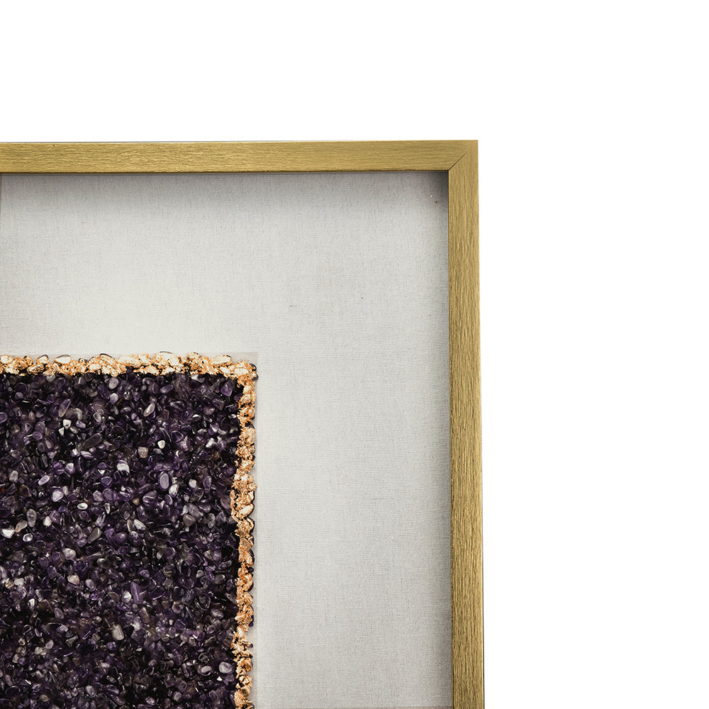 Set of 2 Lillian Purple Crystal Shadow Boxes