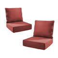 6-Inch Thicker Outdoor Chair Cushion Set - Red