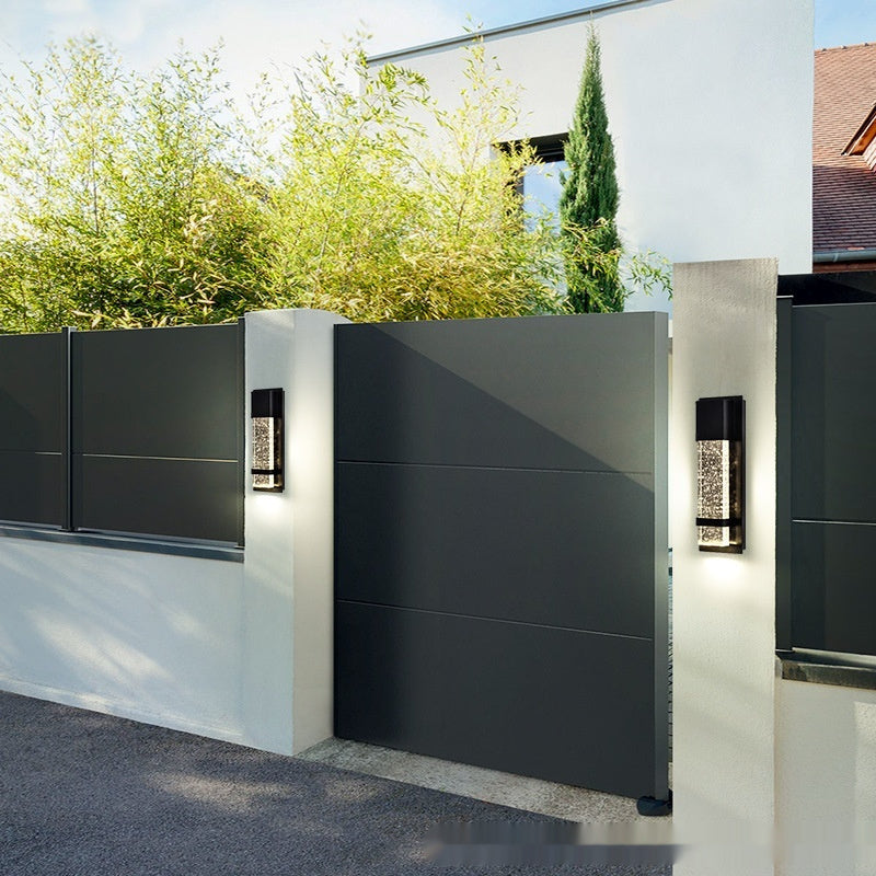 Modern Minimalist Outdoor Waterproof Crystal Wall Light