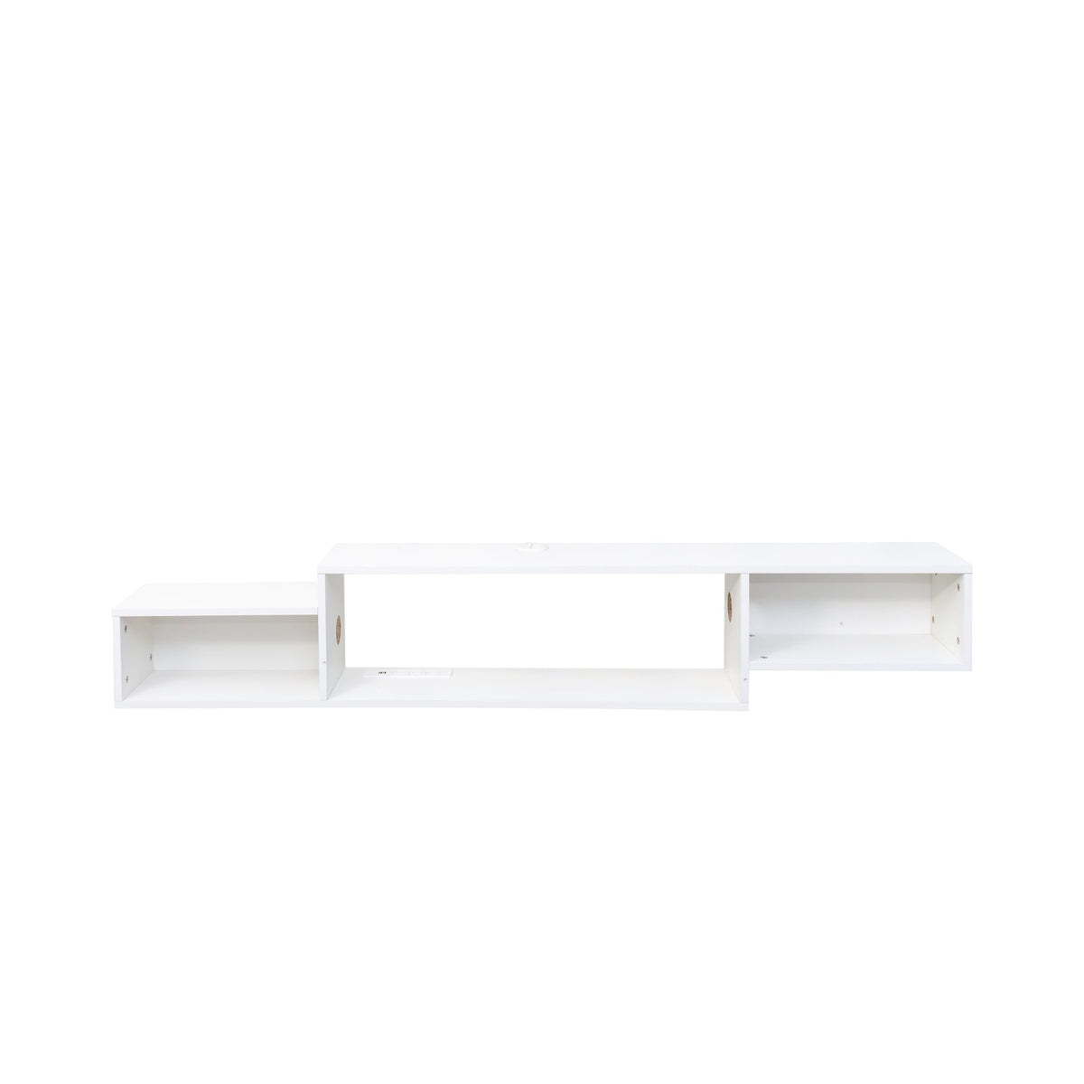 65.35in Wall Mounted Floating TV Stand with Color LEDs