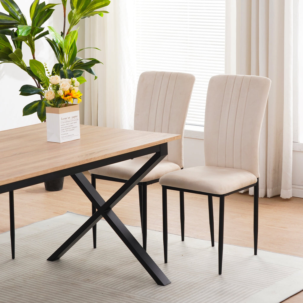 Dining Chairs Set of 4 Modern Velvet Upholstered Chairs
