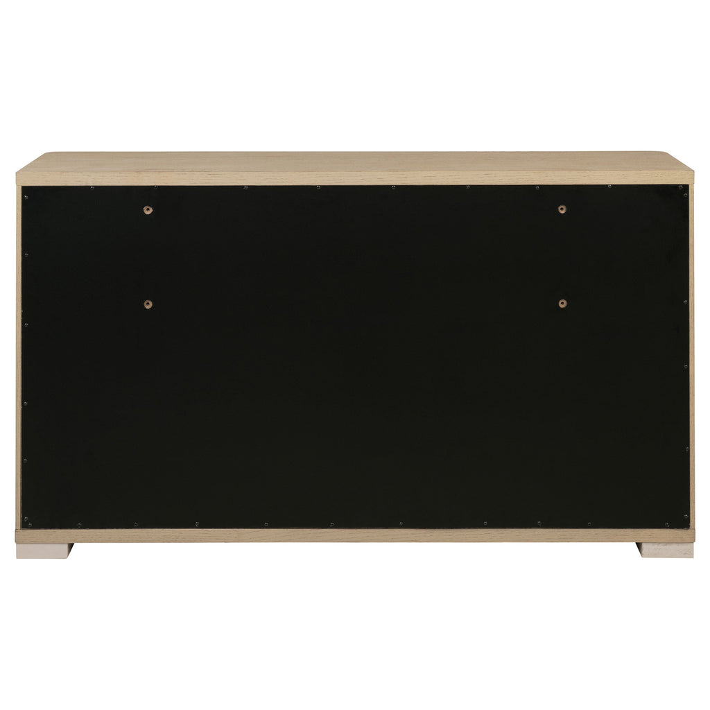 Mirador Light Elm 6-Drawer Bedroom Dresser