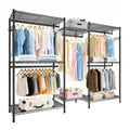Heavy Duty Garment Rack, Freestanding Closet Organizer