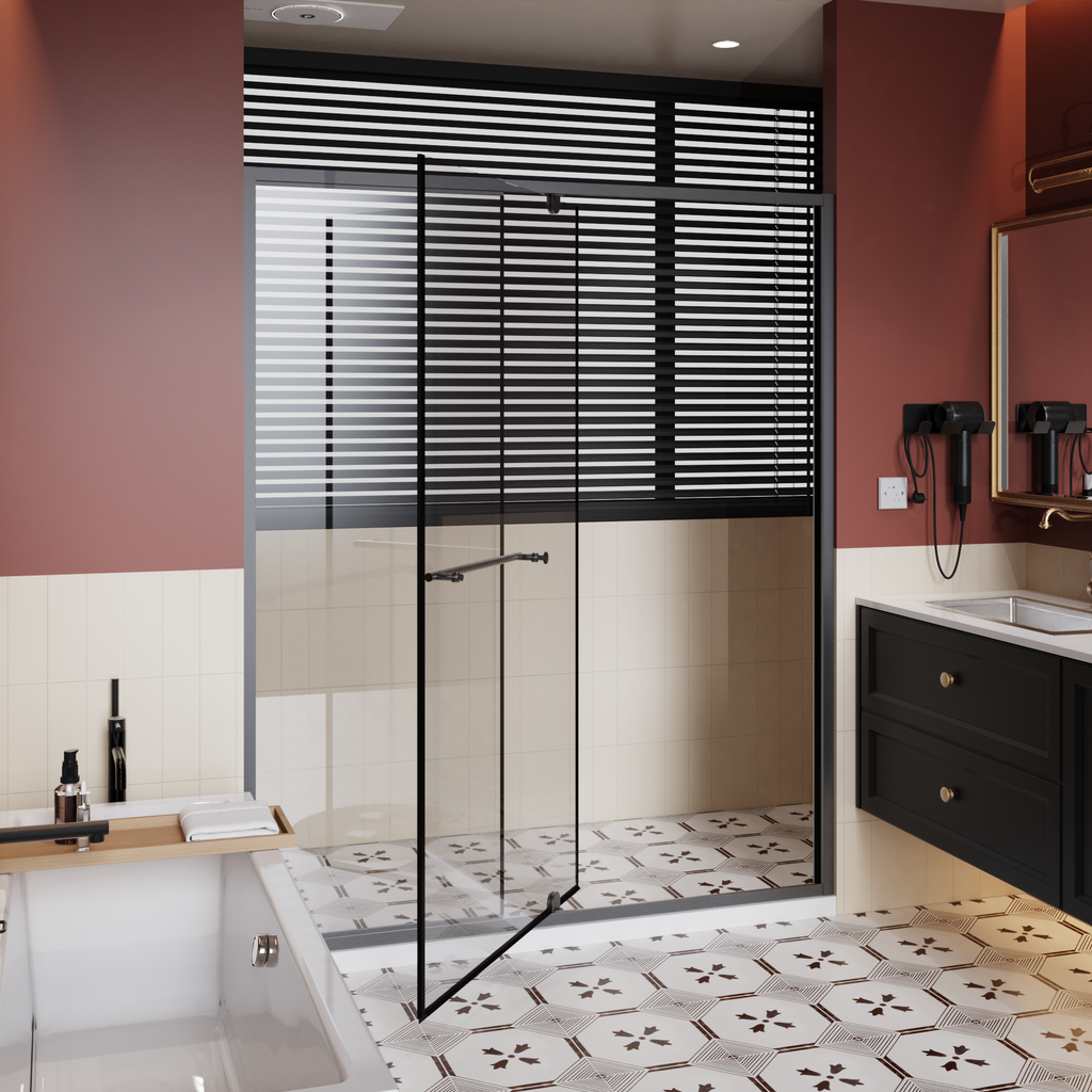 56-60 in W x 72 in H Pivot Shower Door