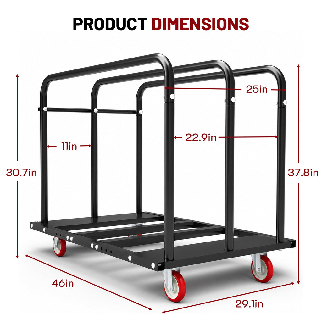 2000LBS Heavy Duty 2-in-1 Table Dolly