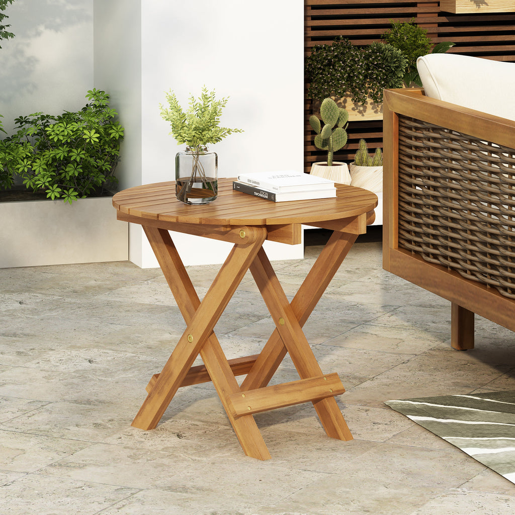 Patio Conversation Set, Outdoor Wood Conversation Seat