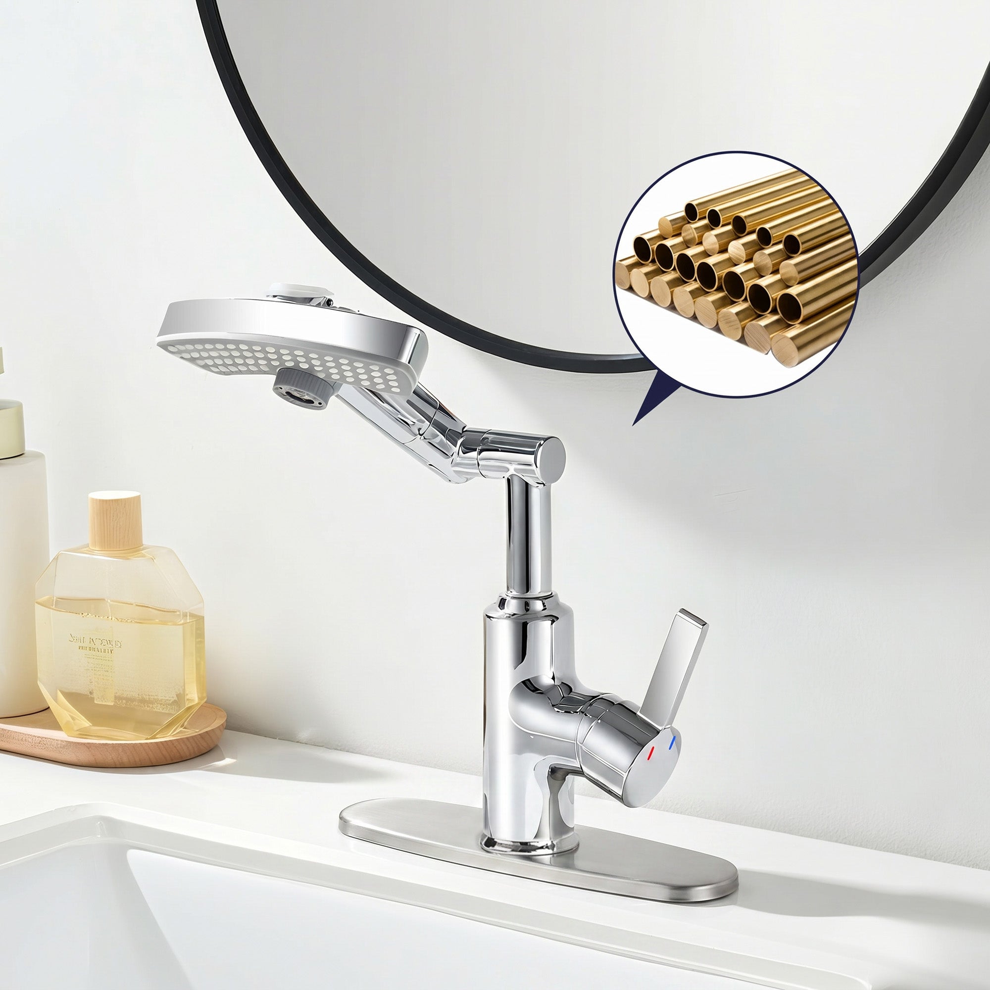 LED Temperature Display Bathroom Faucet