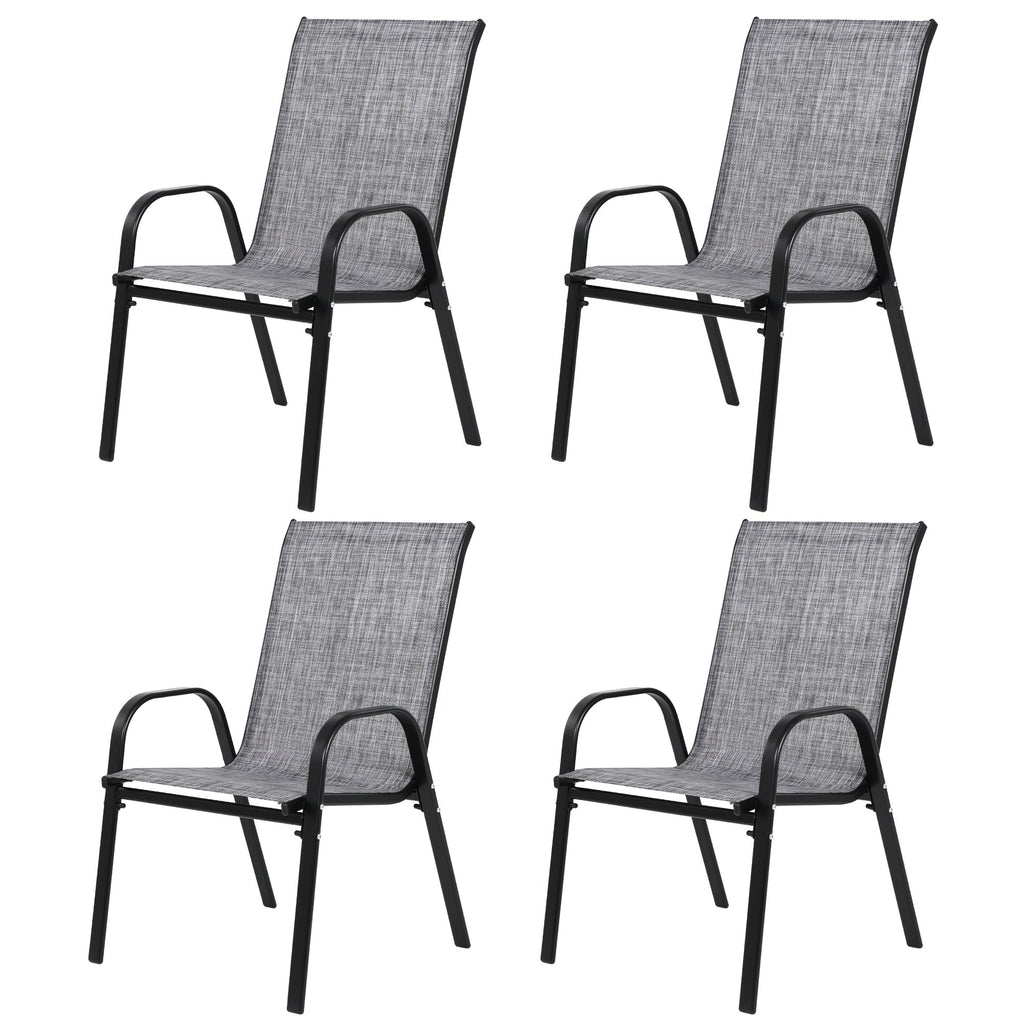 4 Piece Outdoor Patio Chair Set