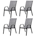 4 Piece Outdoor Patio Chair Set