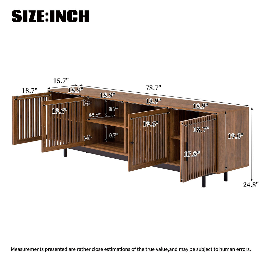 78 Inch Modern TV Stand for TVs Up to 85"