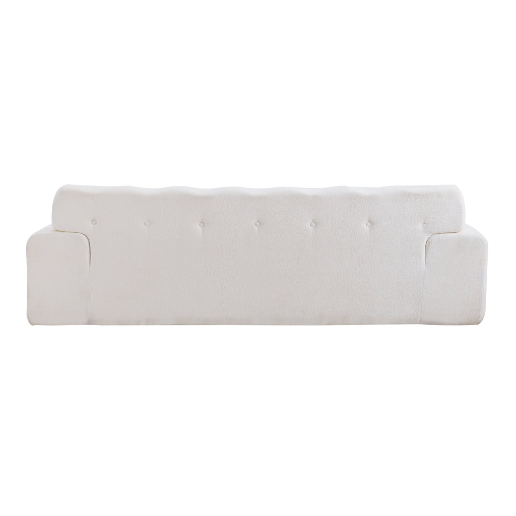 88 In. Cloud 3 Seater Chenille Sofa with Button Tufted Design