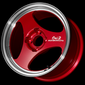 Advan ONI2 15x7.0 / +42 Offset / 4x100 / 63mm Bore / Machining and Racing Candy Red YAY5E42ACR