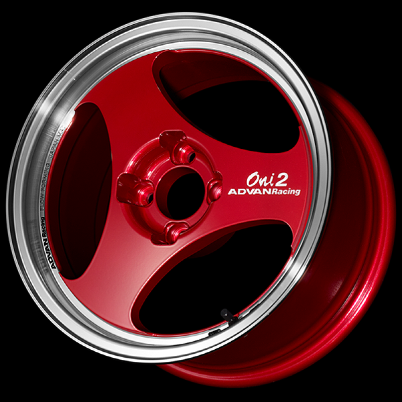 Advan ONI2 15x7.0 / +42 Offset / 4x100 / 63mm Bore / Machining and Racing Candy Red YAY5E42ACR