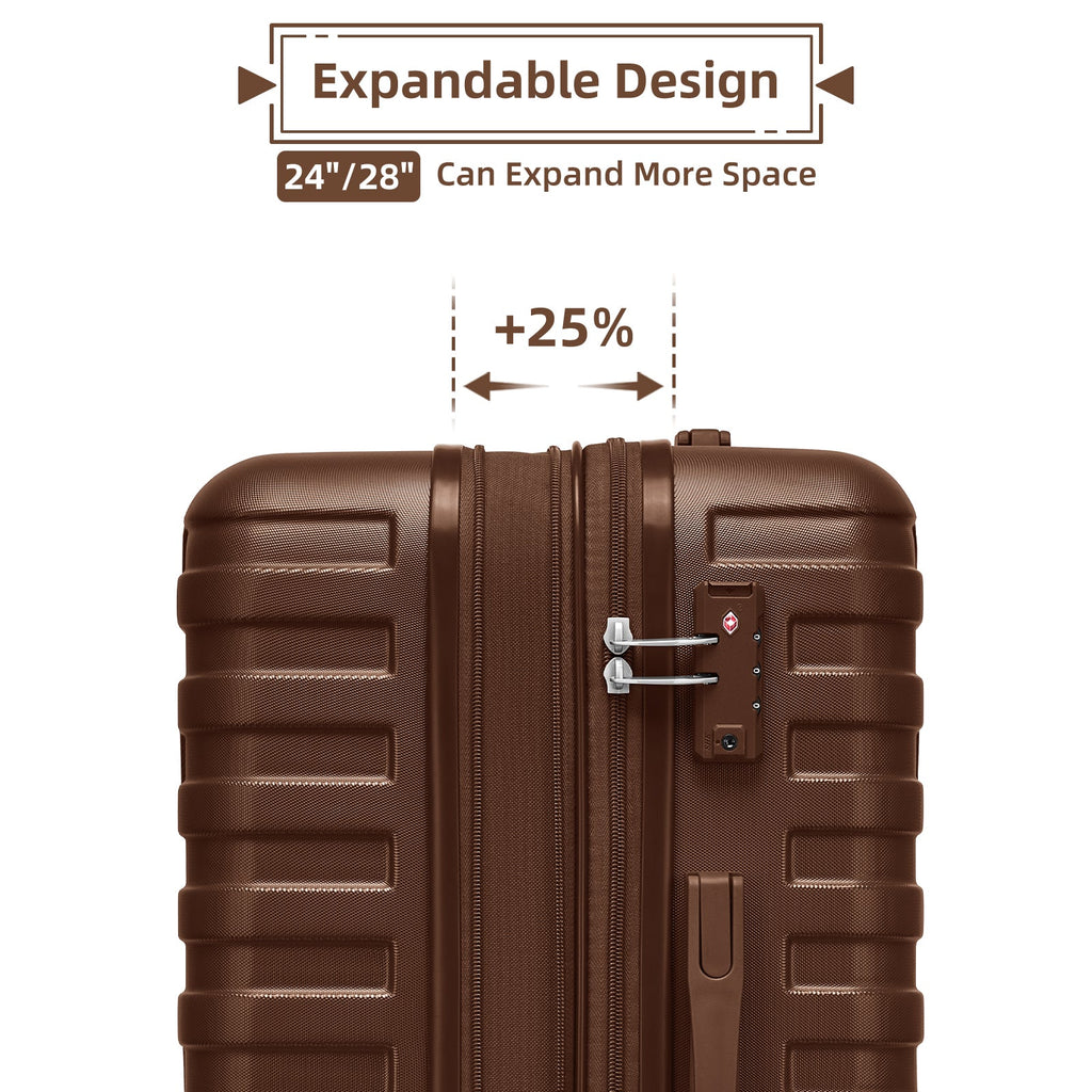 6 Piece Hardside Luggage Set with Duffel Bags