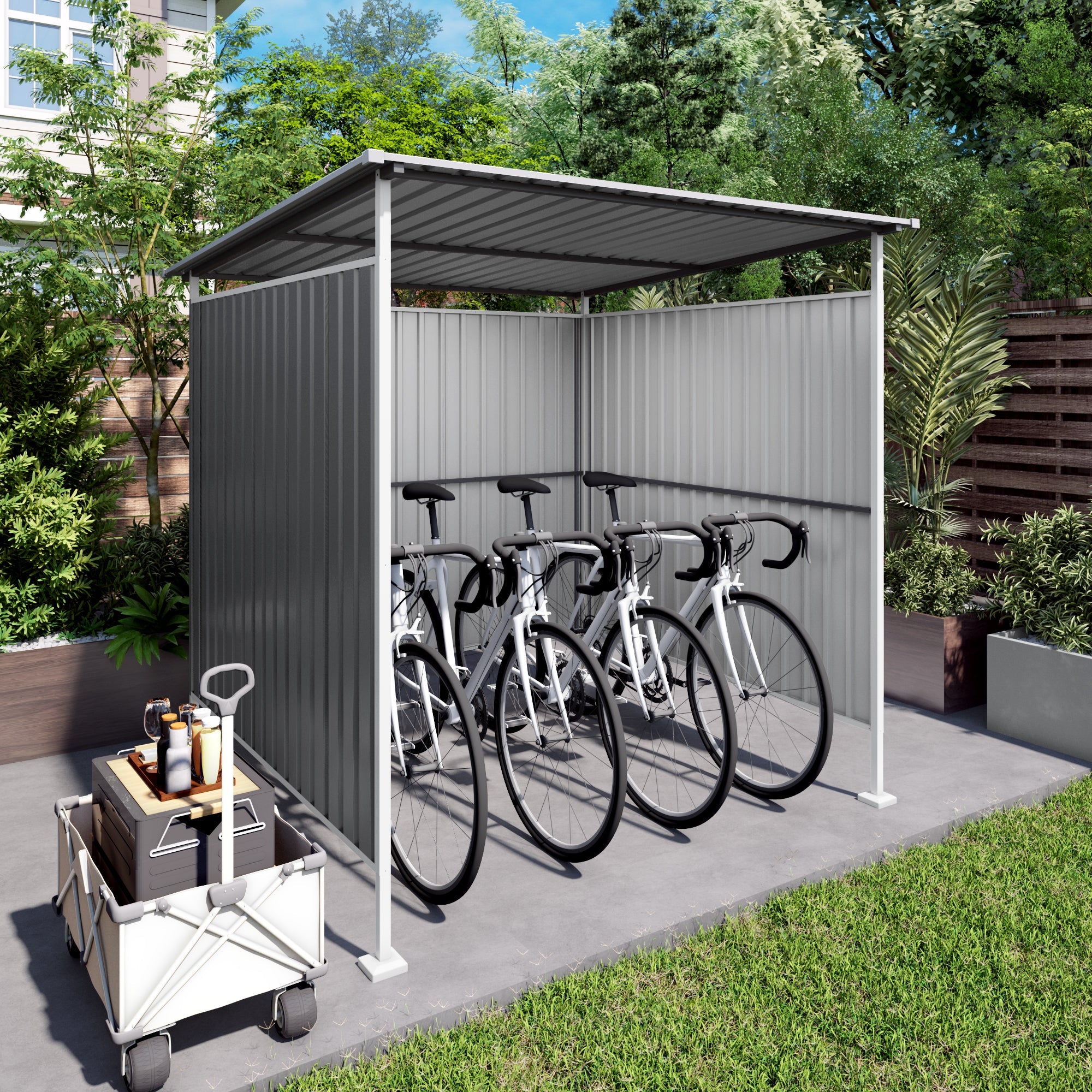 6x6FT Outdoor Metal Pergola