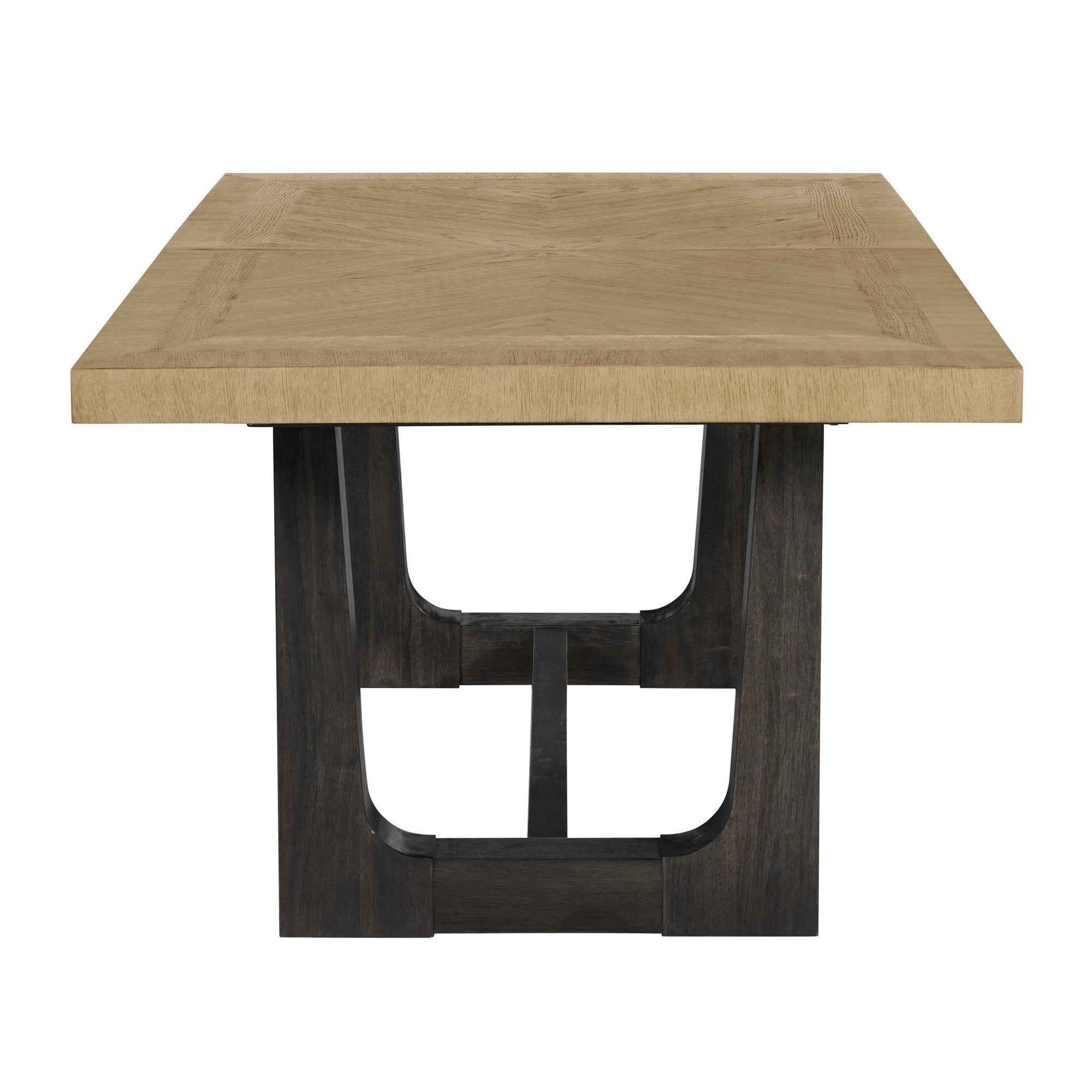Caramel and Cocoa Trestle Dining Table