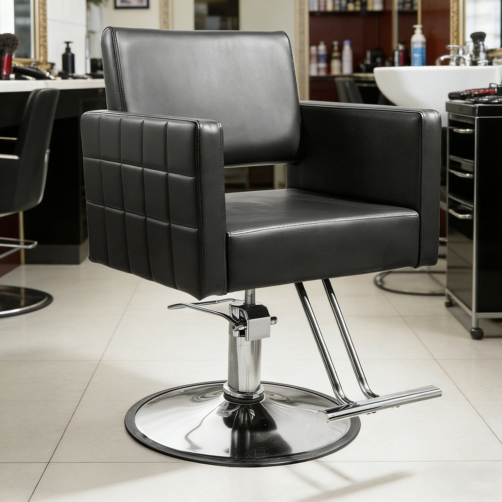 Black Salon Stylist Chair for Home Hydraulic