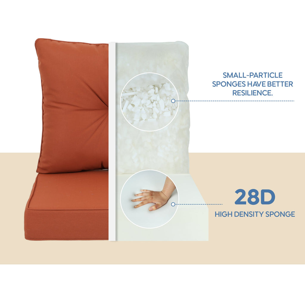 Outdoor Deep Seat Cushions Set of 2
