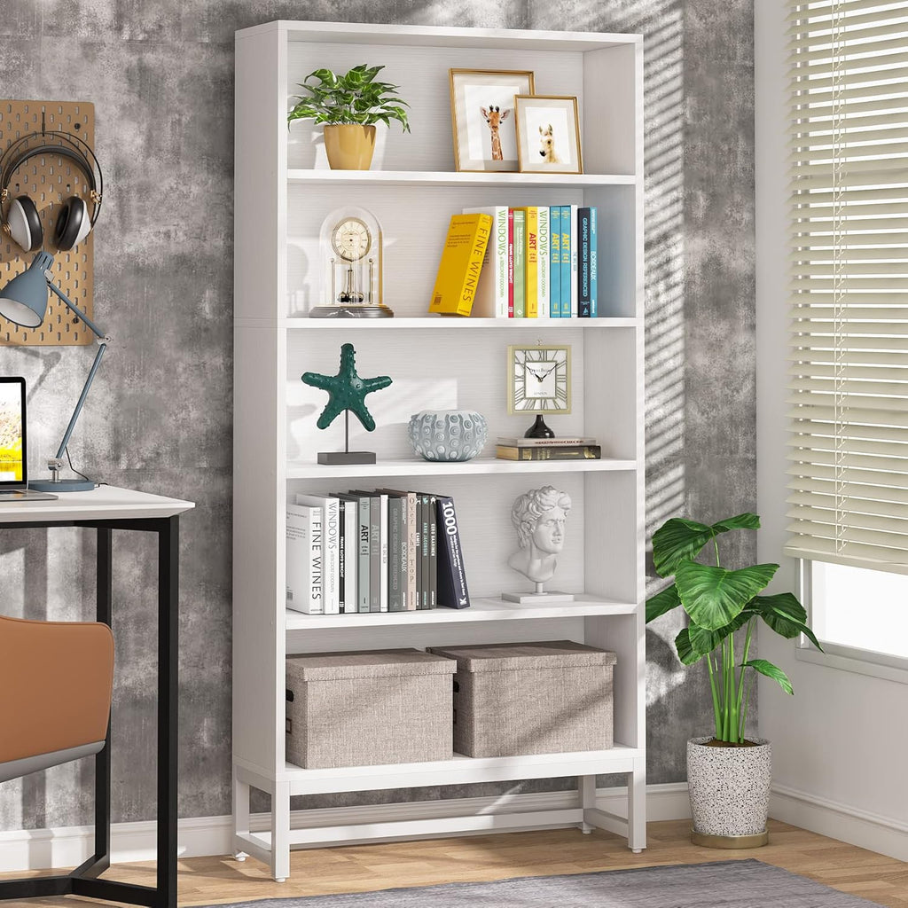 70.87" 5-Tier Heavy Duty Library Bookshelf