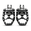 Burly Brand 18-24 M8 Softail MX-Evolution Pegs - Black B13-1016B