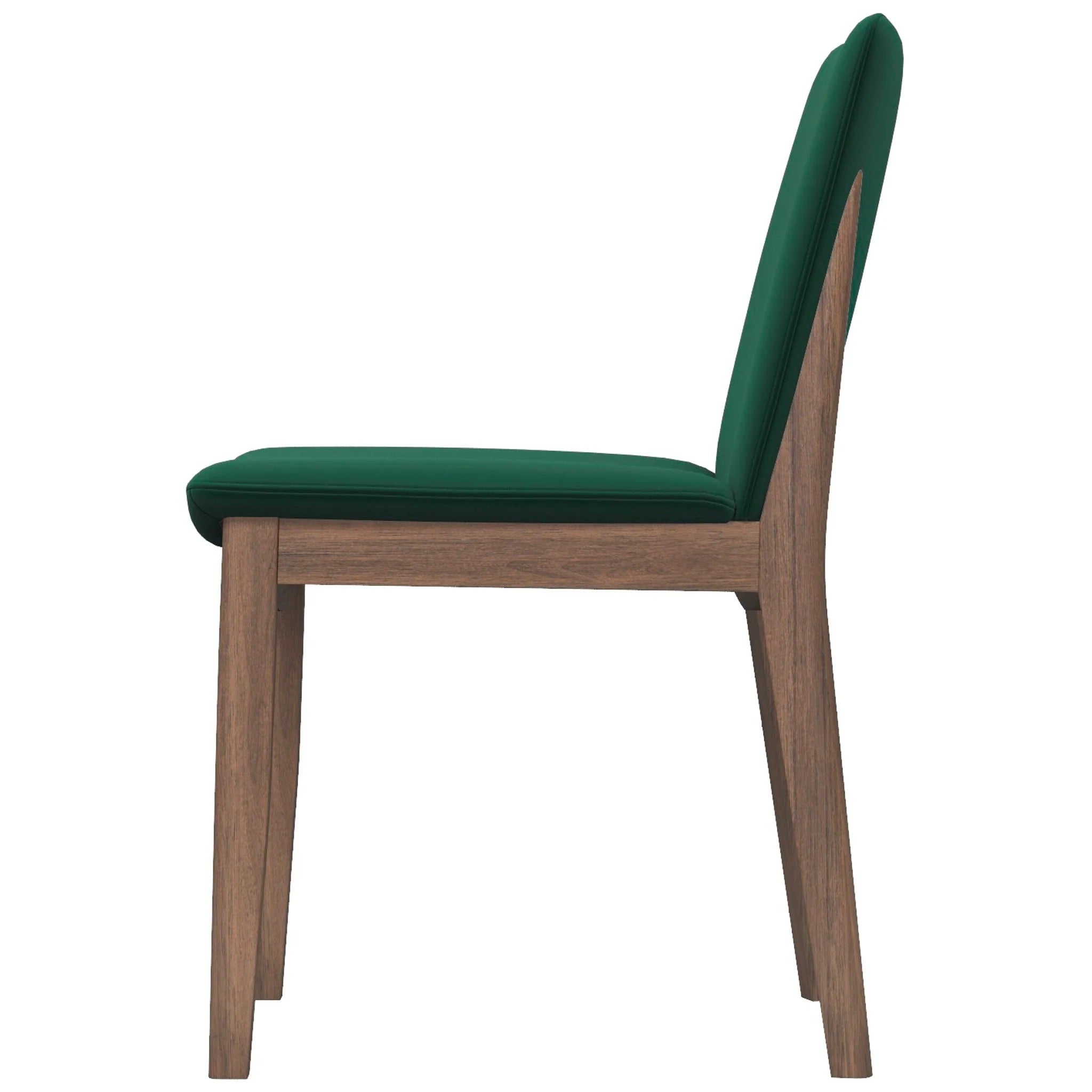 Laura Mid-Century Modern Solid Wood Dining Chair (Set of 2)
