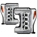 Spyder Ford F-250/F-350/F450 17-18 Full LED Headlights Black PRO-YD-FS17HALAP-SEQ-C 5087447