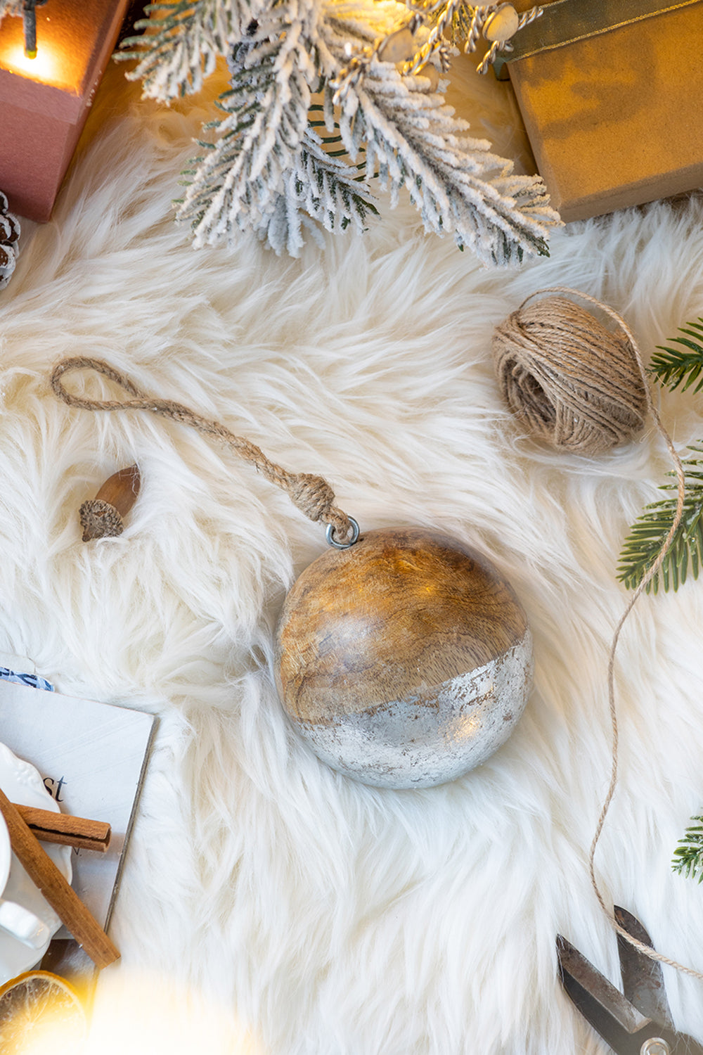 D4" Christmas Ball Ornaments - Set of 4