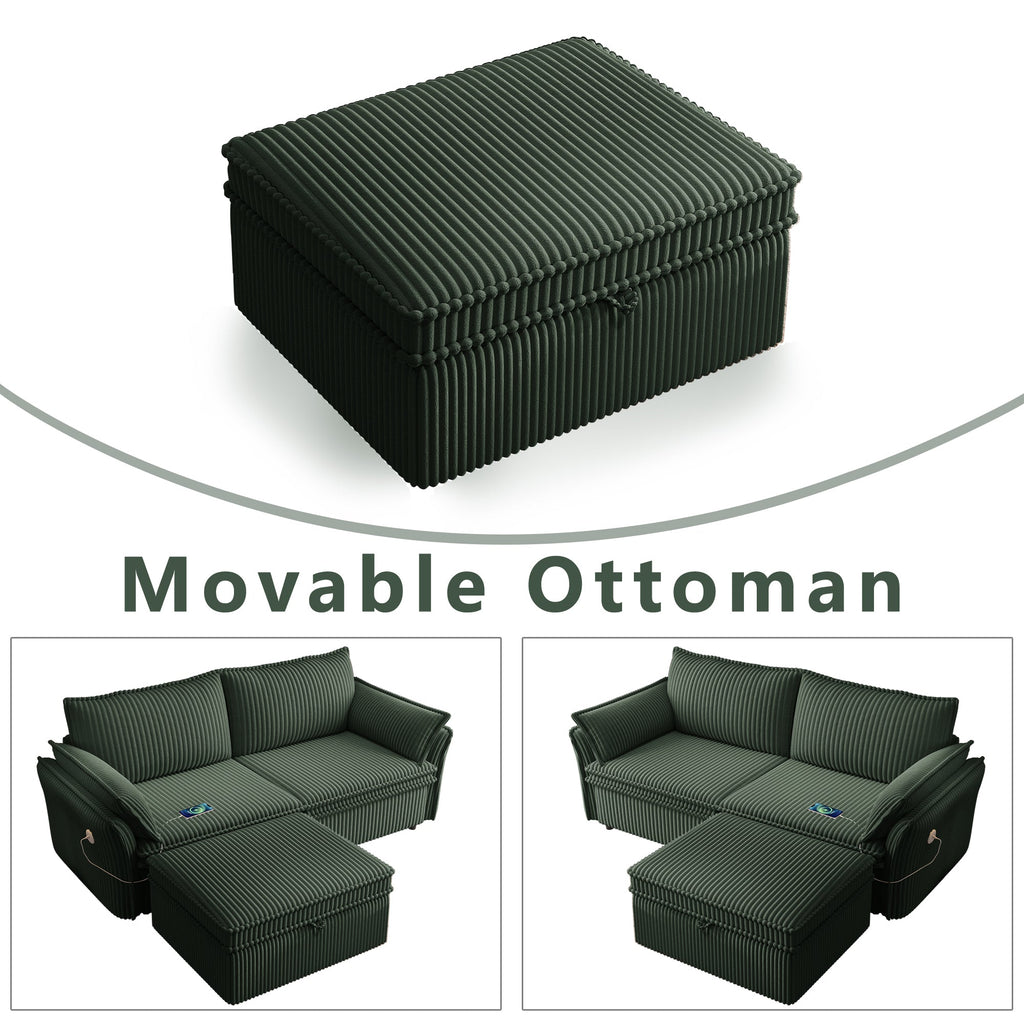 Multi-Functional 85-Inch Convertible Sofa Bed