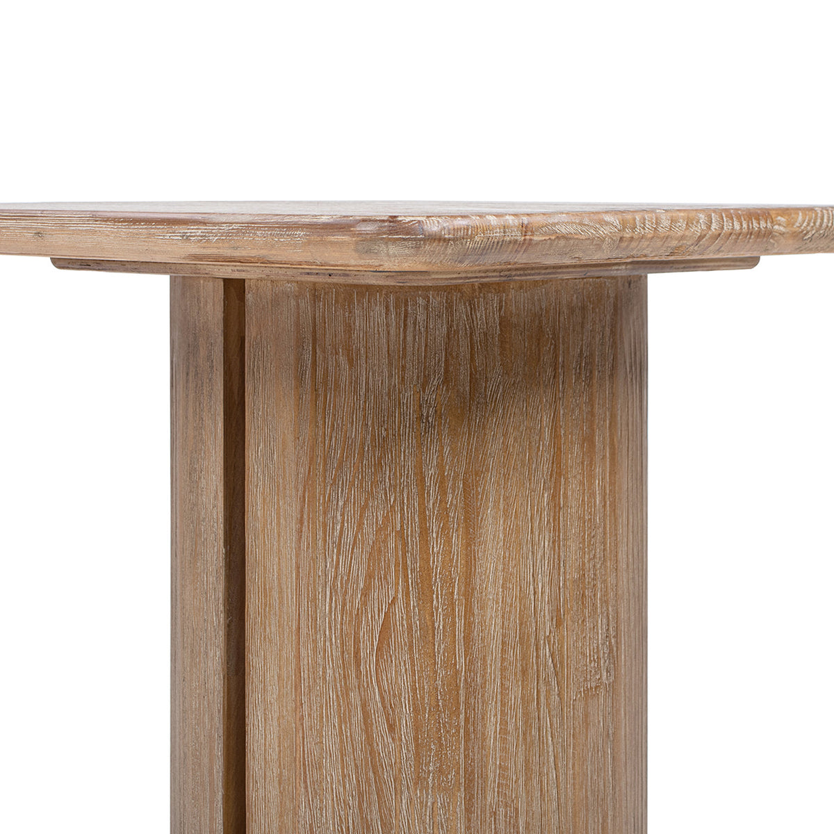 Sonoma 22" Square Pedestal Side Table - Rustic Greige