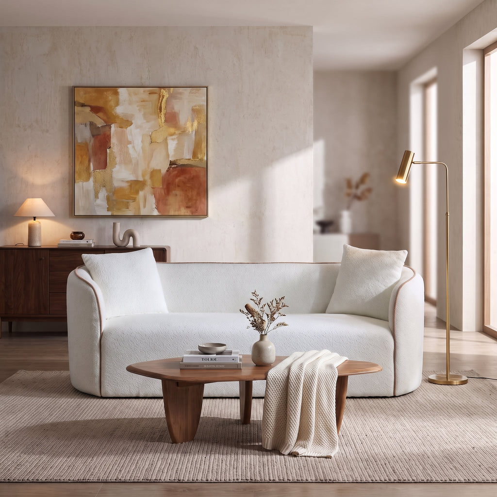 Coral 82" Curved Sofa - 3-Seater