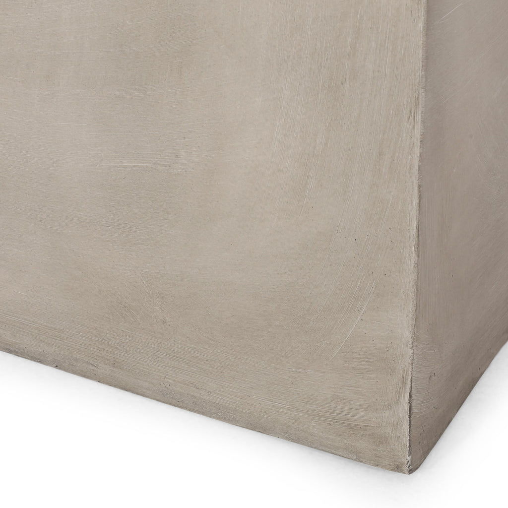 Outdoor MGO Square Side Table - Light Gray