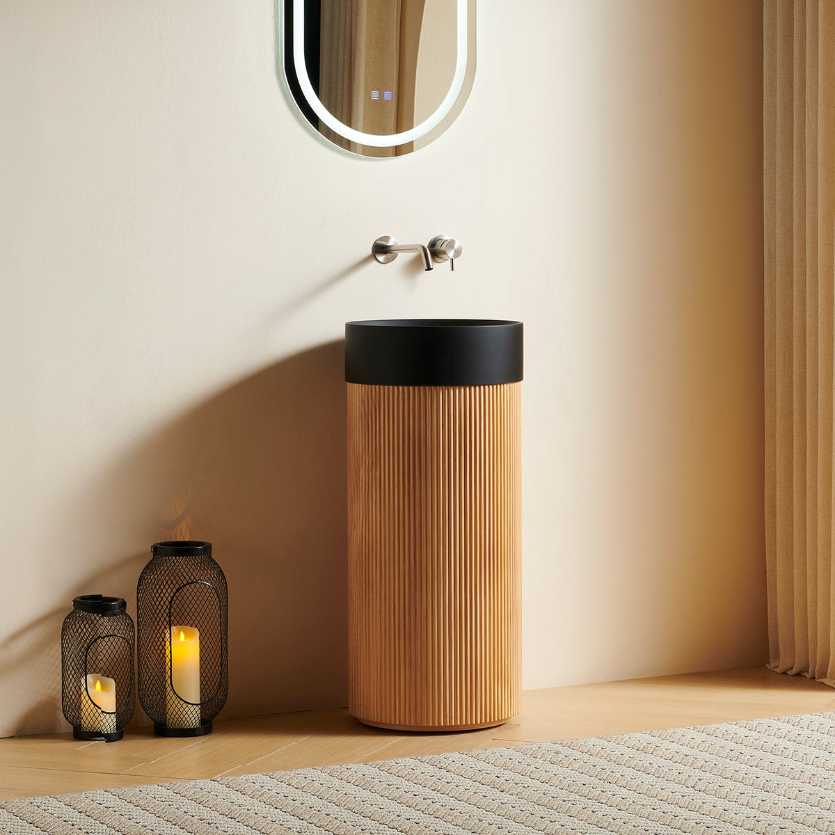 JINBO 16" Freestanding Cylindrical Cabinet