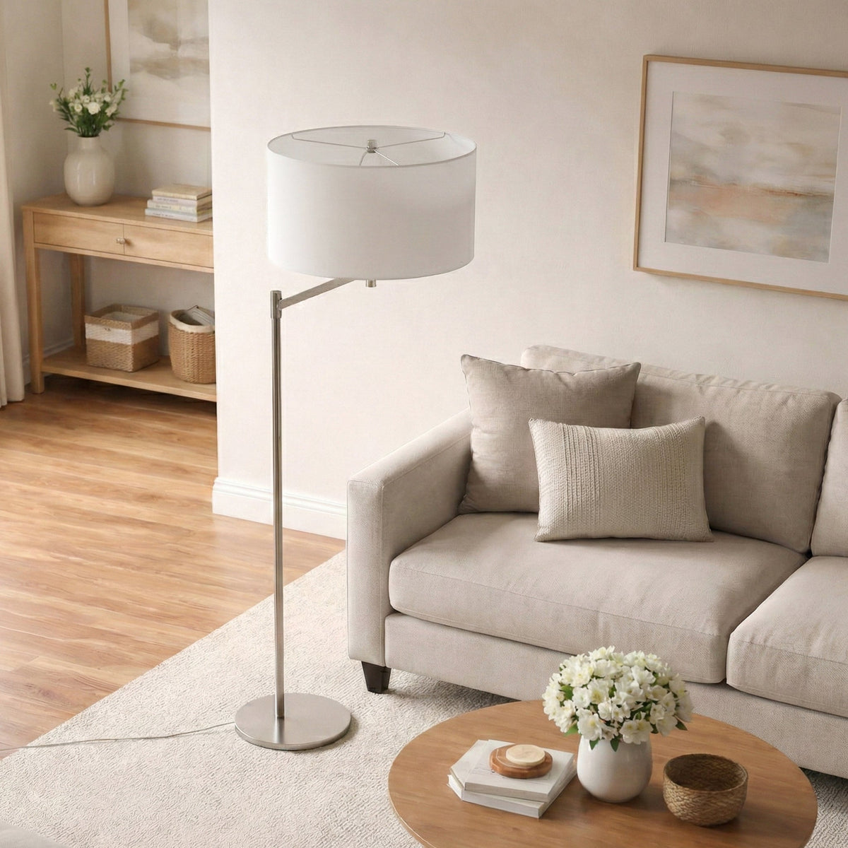 Horizon Brushed Nickel Table Lamp