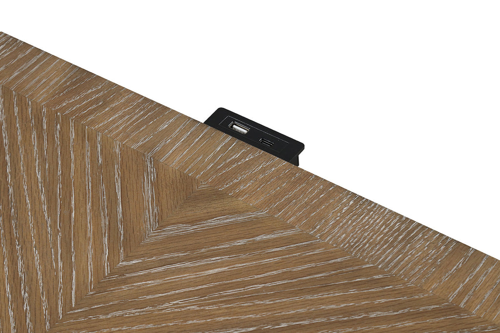 Simple Contemporary 1pc Nightstand Rustic