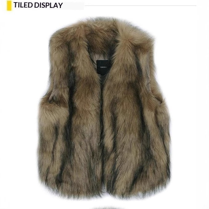 Fashionable New Fox-fur Long Vest