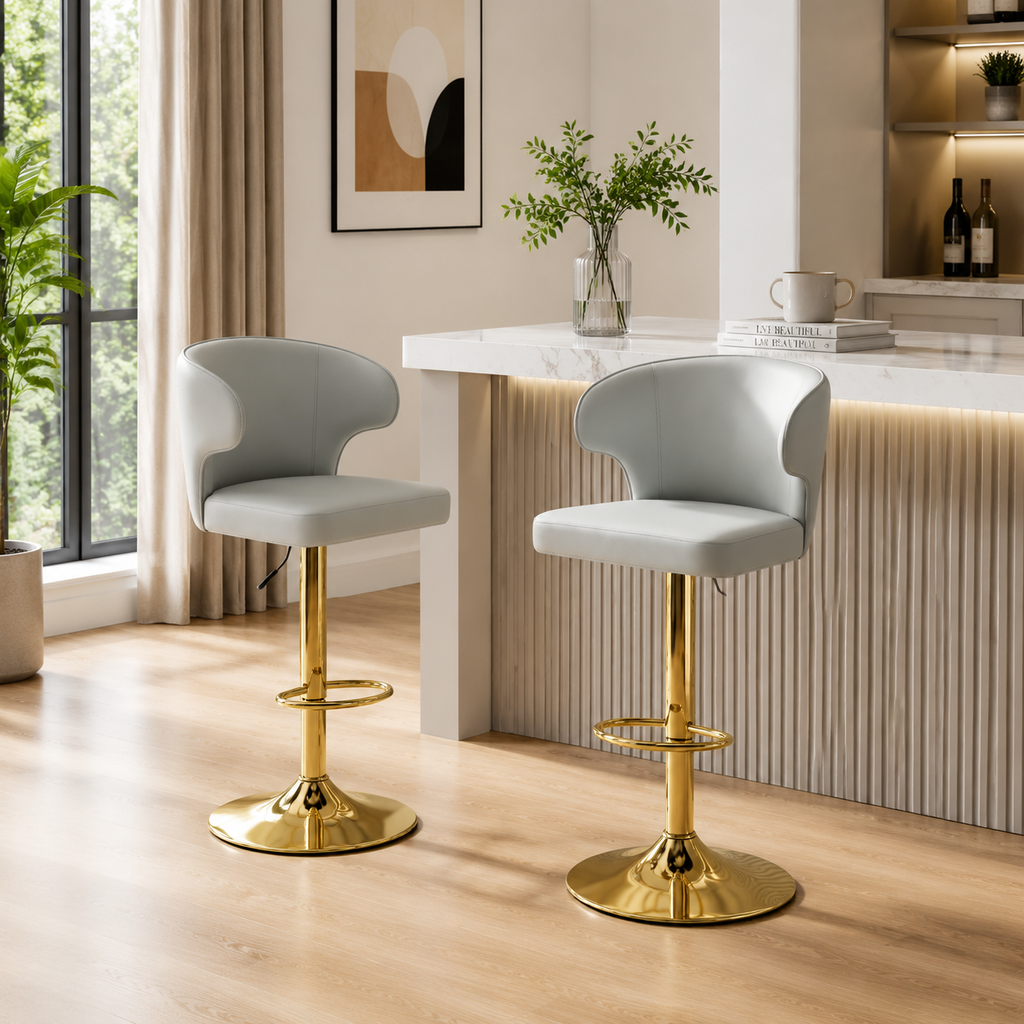 Modern Rotating Adjustable Bar Chair - Set of 2