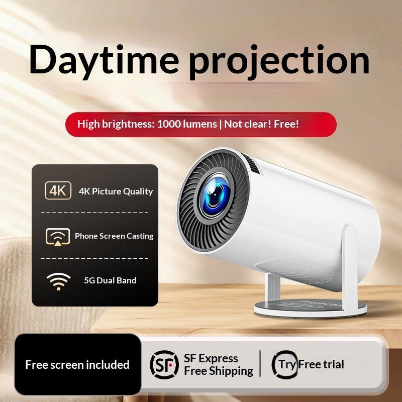 High Definition Projector With Wireless Screen Mirroring Support For Large Displays