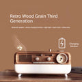 Retro Ambience Light Portable Alarm Clock Speaker