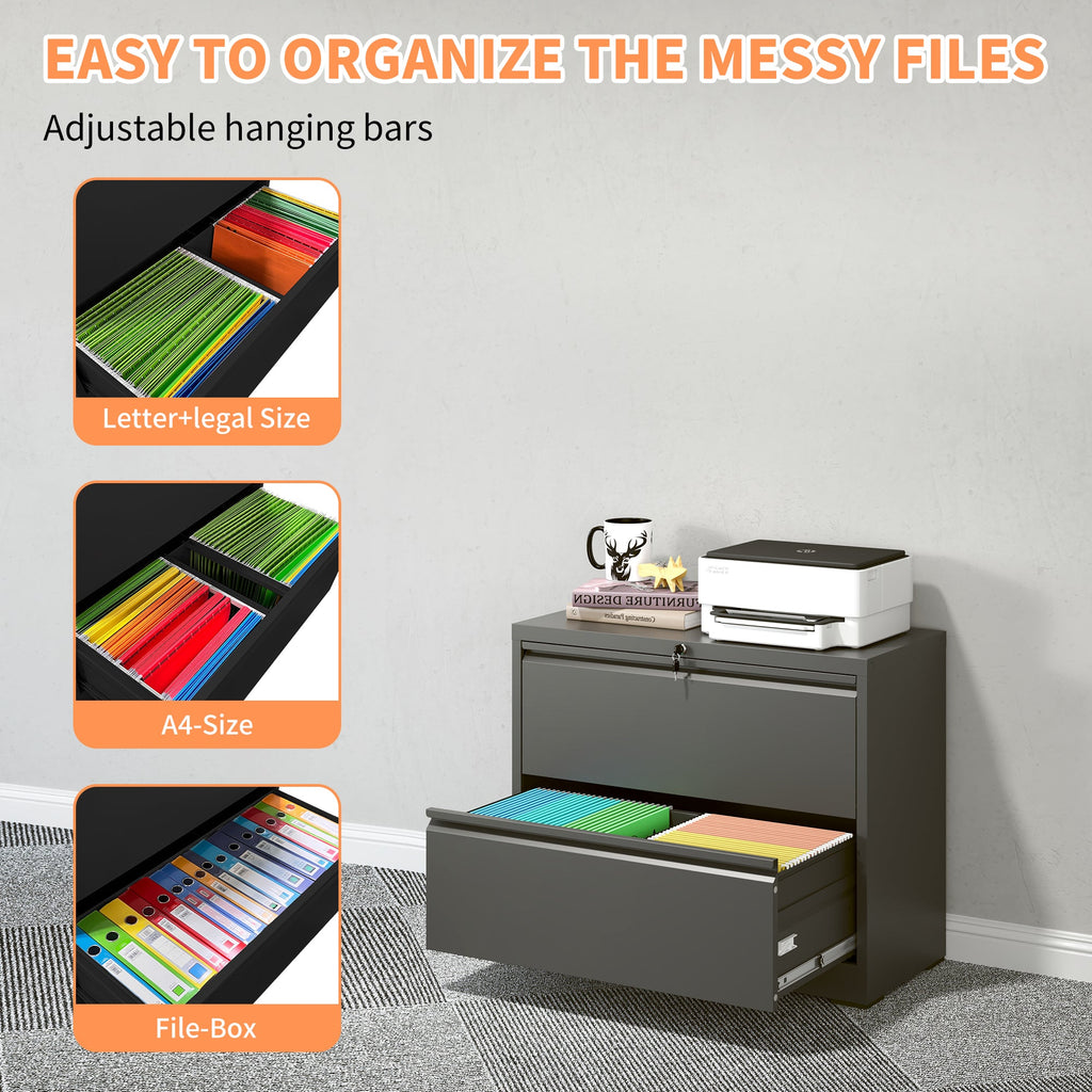 Lateral File Cabinet 2 Drawer