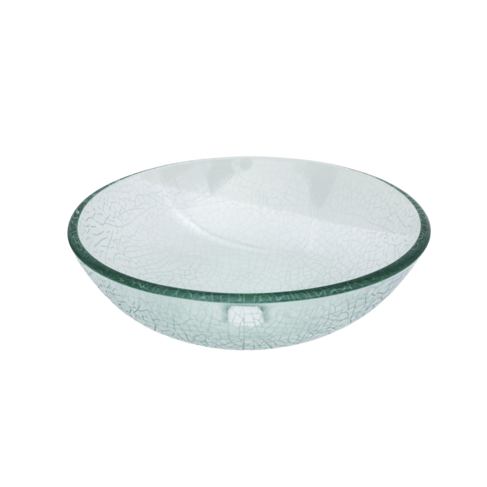 Bathroom Artistic Tempered Crackle-Glass Vessel Sink