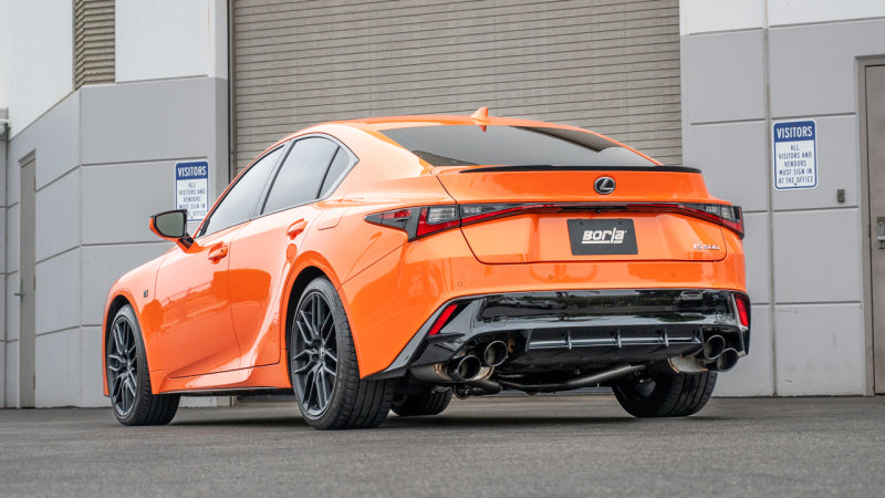Borla 15-24 Lexus RC F Axle-Back Exhaust System S-Type - Black Chrome 11981BC