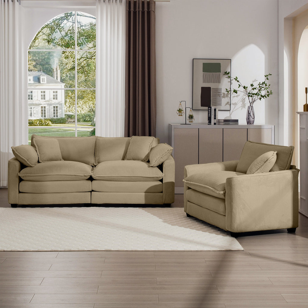 Modern Living Room Sofa Two-Piece Set