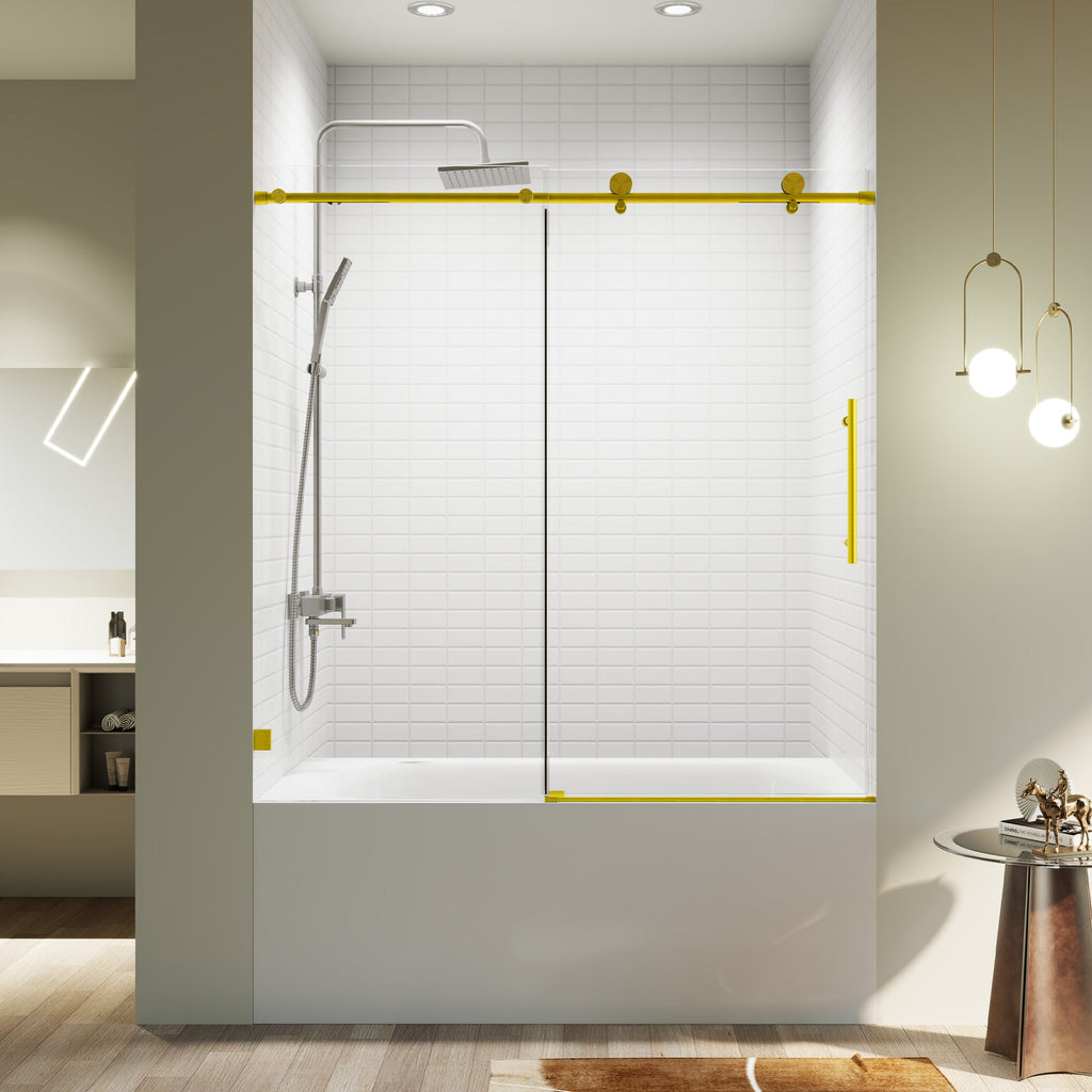 Frameless Single Sliding Soft-Close Shower Doors